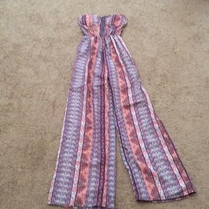 Flare Leg Halter top One Piece